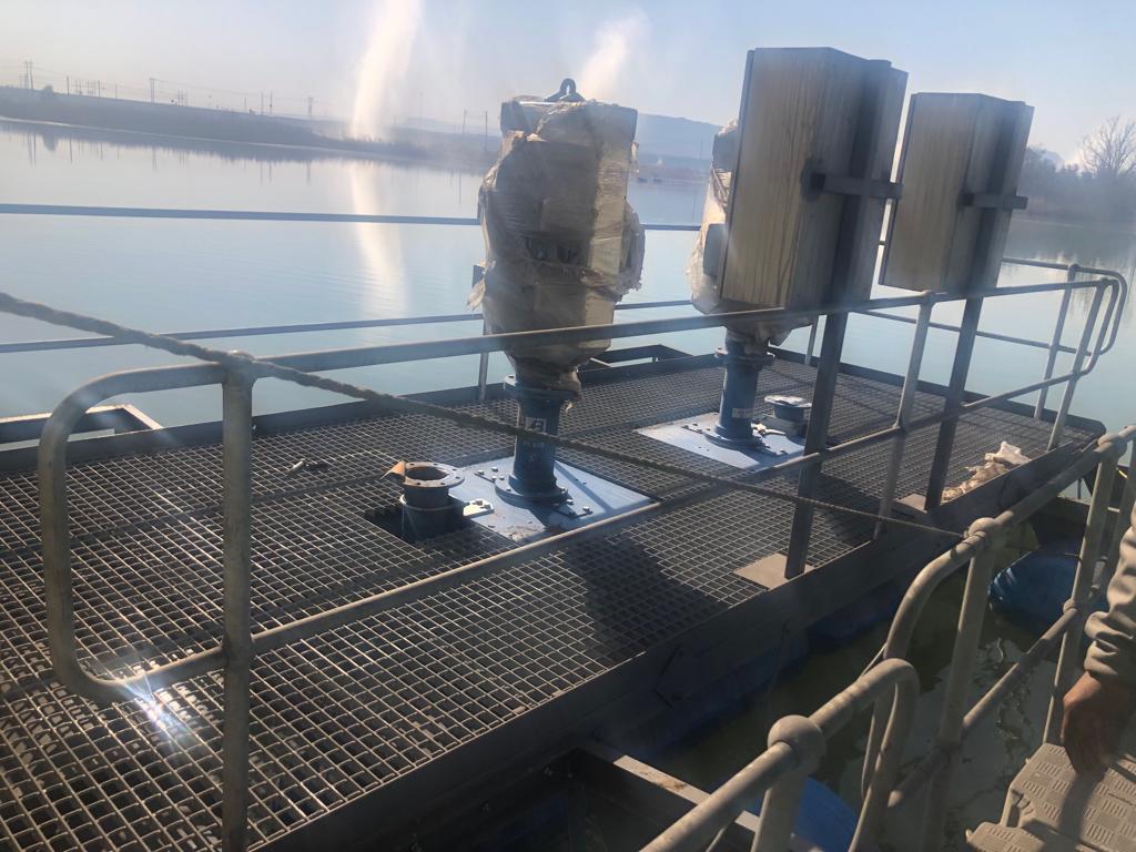 Floating pump station project photo 2